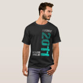 Geweldige sinds augustus 2011 12e geboortedag Gebo T-shirt (Voorkant volledig)