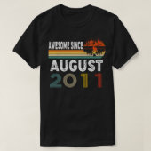 Geweldige sinds augustus 2011 t-shirt (Design voorkant)