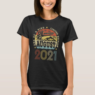 Geweldige sinds augustus 2021 2 jaar oud 2e verjaa t-shirt