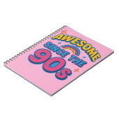 Geweldige sinds de jaren 90 - Kleurrijke Retro Y2K Notitieboek (Linkerzijde)