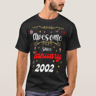 Geweldige sinds de verjaardag van januari 2002 van t-shirt