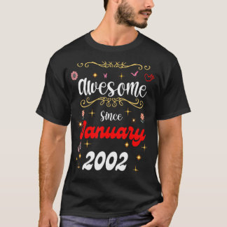 Geweldige sinds de verjaardag van januari 2002 van t-shirt