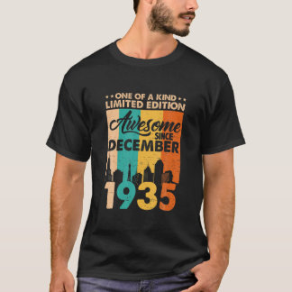 Geweldige sinds december 1935 86e verjaardag t-shirt