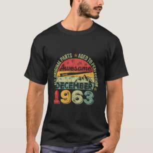 Geweldige sinds december 1963 Vintage 60 jaar 60st T-shirt
