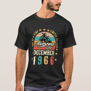 Geweldige sinds december 1966 55e verjaardag t-shirt