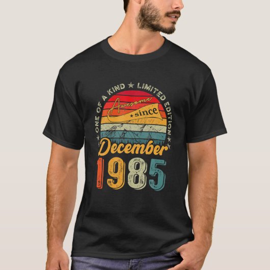 Geweldige sinds december 1985 37 jaar t-shirt (Voorkant)