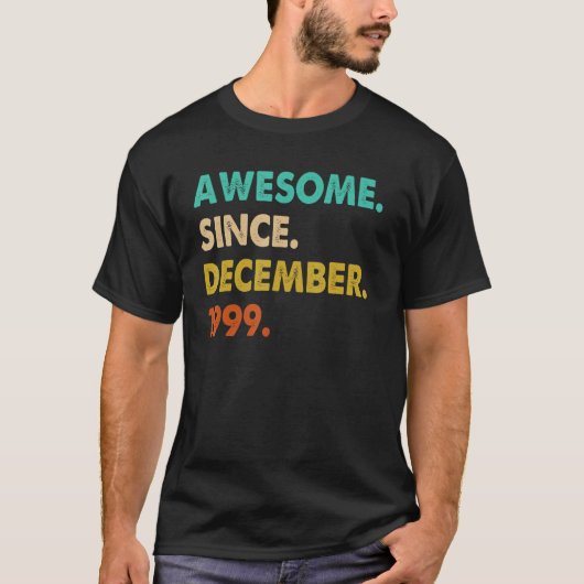 Geweldige sinds december 1999 t-shirt (Voorkant)