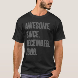 Geweldige sinds december 2000 22 jaar oude 22e geb t-shirt