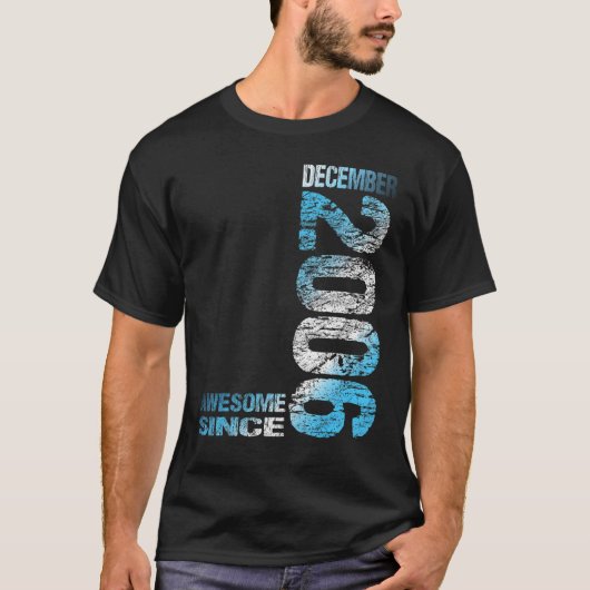 Geweldige sinds december 2006 17e verjaardag Gebor T-shirt (Voorkant)