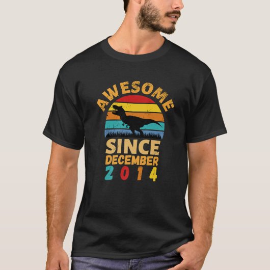 Geweldige sinds december 2014 7e verjaardag D T-shirt (Voorkant)