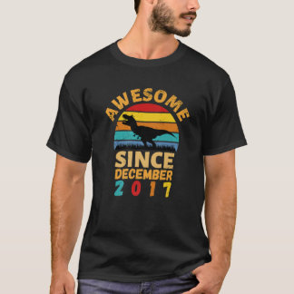 Geweldige sinds december 2017  4e verjaardag D T-shirt