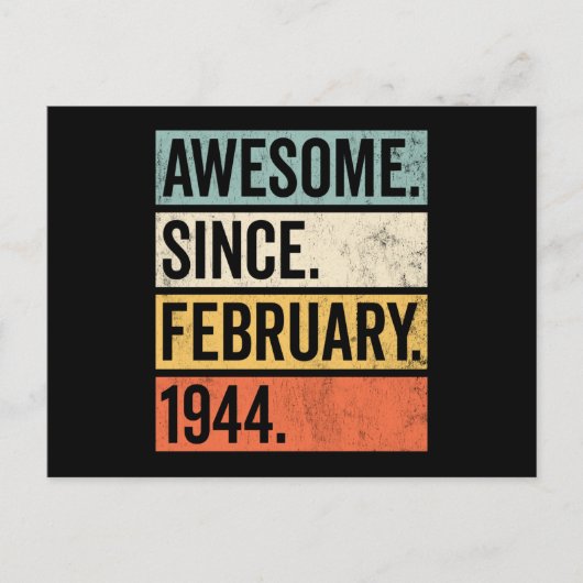 Geweldige sinds februari 1944 briefkaart (Voorkant)
