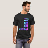Geweldige Sinds februari 1953 gelukkig 70th Bir T-shirt (Voorkant volledig)