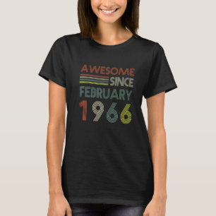 Geweldige sinds februari 1966 vrouwen op de geboo t-shirt