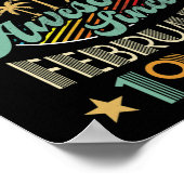 Geweldige sinds februari 1967 55e verjaardag Vinta Poster (Hoek)