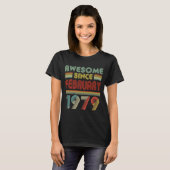 Geweldige sinds FEBRUARI 1979, 41 jaar oud T-shirt (Voorkant volledig)