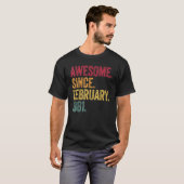 Geweldige sinds februari 1981 42e verjaardag 42 ja t-shirt (Voorkant volledig)