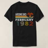 Geweldige sinds februari 1982 t-shirt (Design voorkant)