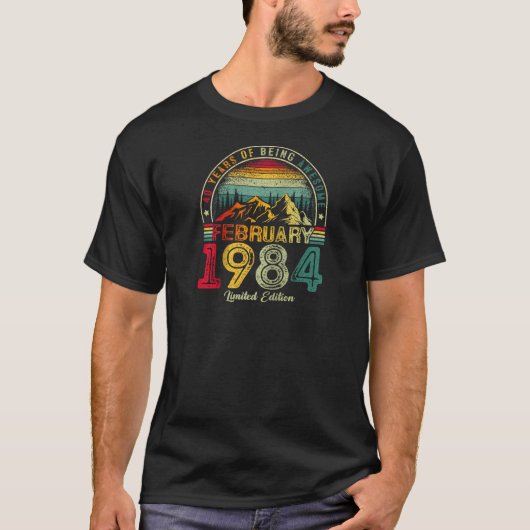 Geweldige sinds februari 1984 geschenken Mannen 4 T-shirt (Voorkant)