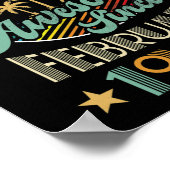 Geweldige sinds februari 1997 25e verjaardag Vinta Poster (Hoek)