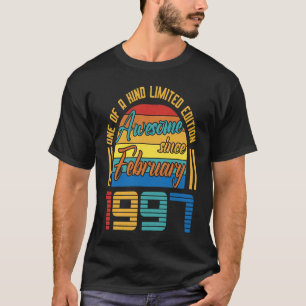 Geweldige sinds februari 1997 26 jaar oud 26 jaar t-shirt