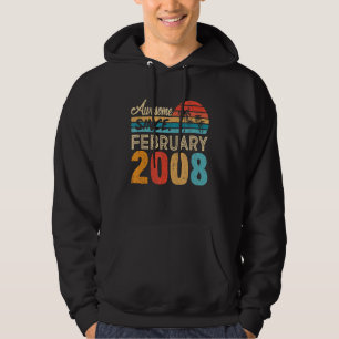 Geweldige sinds februari 2008 14 Jaar Oud 14e Gebo Hoodie