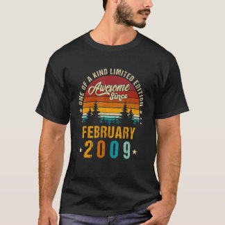 Geweldige sinds februari 2009  13e verjaardag t-shirt