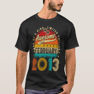 Geweldige sinds februari 2013 10 jaar oude 10e geb t-shirt