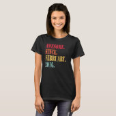Geweldige sinds februari 2016 voor 6 jaar oude 6e t-shirt (Voorkant volledig)