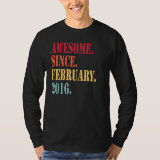 Geweldige sinds februari 2016 voor 6 jaar oude 6e  t-shirt