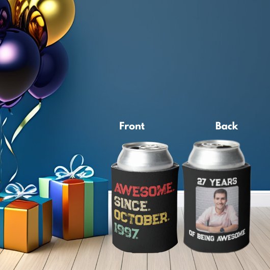 Geweldige sinds gepersonaliseerd verjaardagscadeau blikjeskoeler