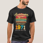 Geweldige sinds januari 1971 t-shirt (Voorkant)