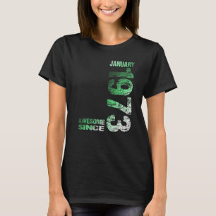 Geweldige sinds januari 1973 50e verjaardag, 1973 t-shirt