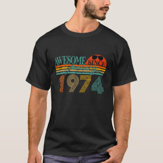 Geweldige sinds januari 1974 50 jaar 50ste geboort t-shirt