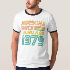 Geweldige sinds januari 1979, Verjaardag T-shirt
