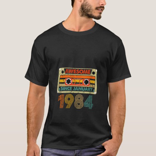 Geweldige sinds januari 1984 40 jaar 40e geboortej t-shirt (Voorkant)