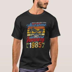 Geweldige sinds januari 1985  Retro Birthday T-shirt