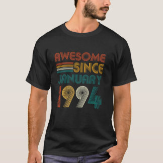 Geweldige sinds januari 1994  geschenken Mannen 30 T-shirt