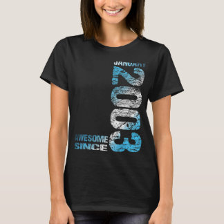Geweldige sinds januari 2003 20e verjaardag, 2003 t-shirt