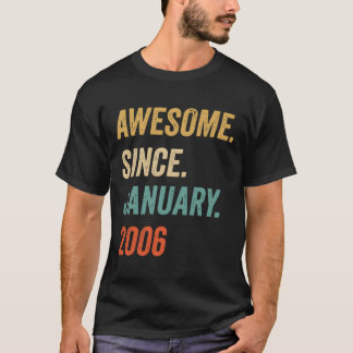 Geweldige sinds januari 2006 Vintage T-shirt