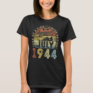 Geweldige sinds juli 1944 79 jaar oud 79e verjaard t-shirt