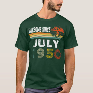 Geweldige sinds juli 1950 t-shirt