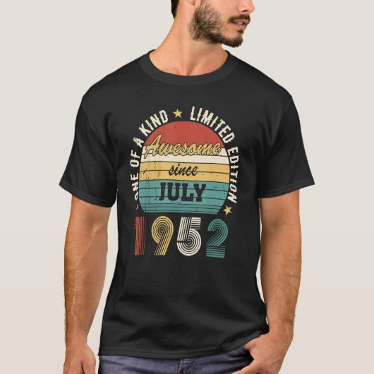 Geweldige sinds juli 1952 U2013 T-shirt (Voorkant)