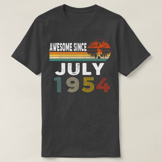 Geweldige sinds juli 1954 t-shirt (Design voorkant)
