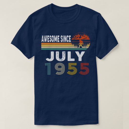 Geweldige sinds juli 1955 t-shirt (Design voorkant)