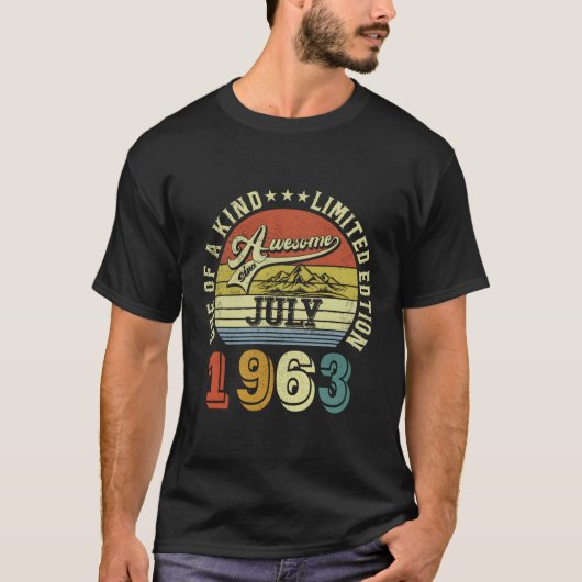 Geweldige sinds juli 1963 een van een soort t-shirt (Voorkant)