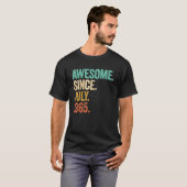 Geweldige sinds juli 1965 58e geboortedag 58 jaar t-shirt (Voorkant volledig)