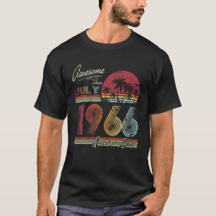 Geweldige sinds juli 1966 55 jaar 55e quarantaine t-shirt
