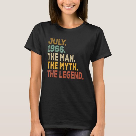 Geweldige sinds juli 1966 het Man The Myth The Leg T-shirt (Voorkant)