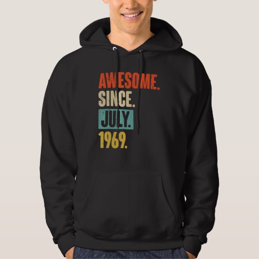 Geweldige sinds juli 1969 53 jaar oud en 53 jaar o hoodie (Voorkant)